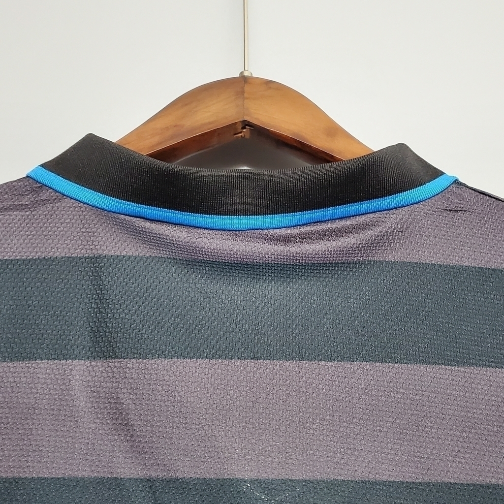 Camisa Inter de Milão II 1997/1998 - Retrô Umbro - Preta e cinza