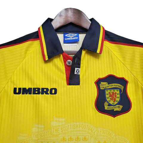 Camisa Seleção da Escócia 1996/1998 - Retrô Umbro - Amarela