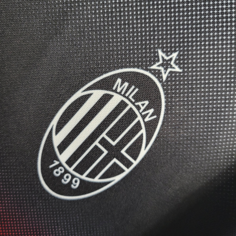 Camisa AC Milan Treino 1995/1996 - Retrô Lotto - Vermelha e preta
