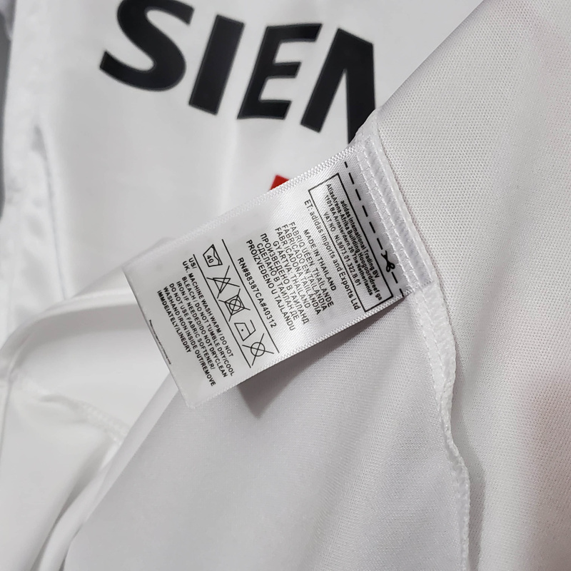 Camisa Real Madrid I 2004/2005 - Retrô Adidas - Branca com listras pretas