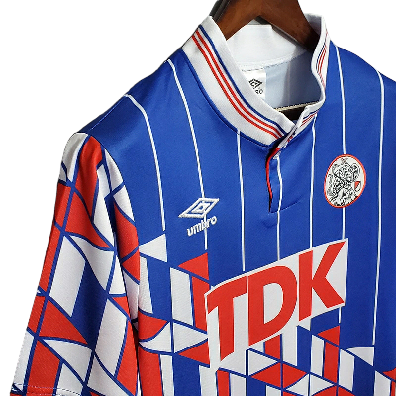 Camisa Ajax I 1990 - Retrô Umbro - Azul
