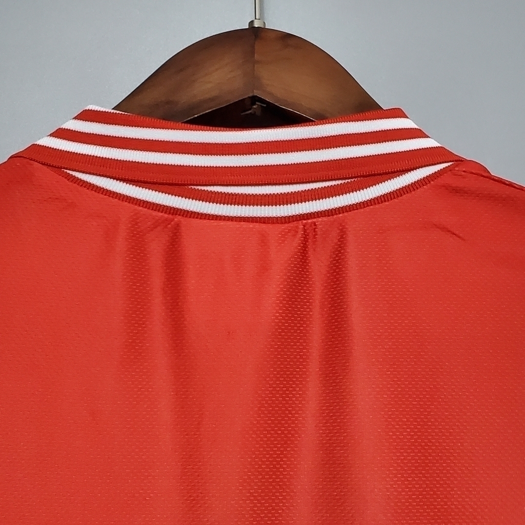 Camisa Ajax I 1995/1996 - Retrô Umbro - Branca e vermelha