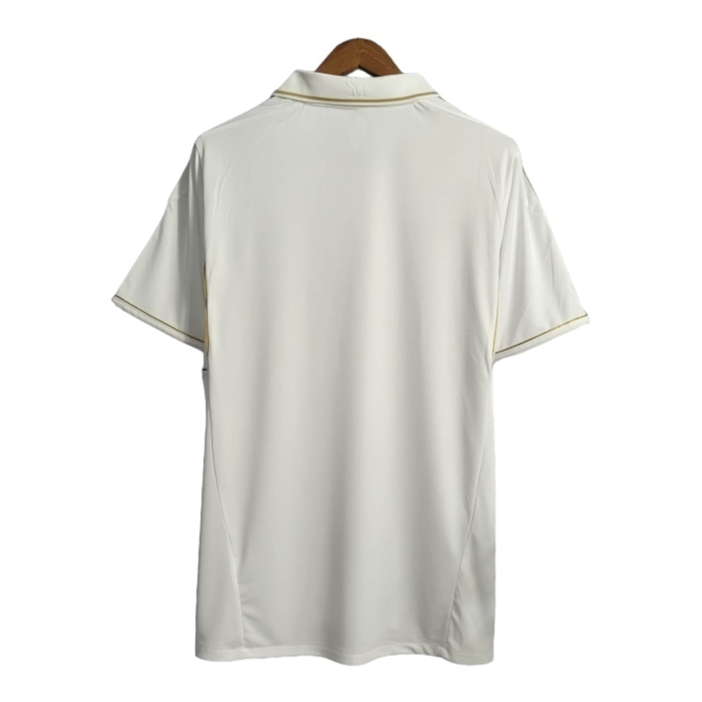 Camisa Real Madrid I 2011/2012 - Retrô Adidas - Branca com detalhes em dourado