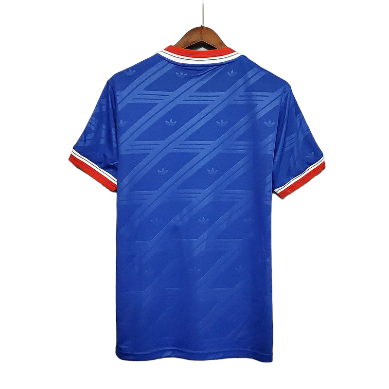 Camisa Manchester United 1986/1988 - Retrô Adidas - Azul