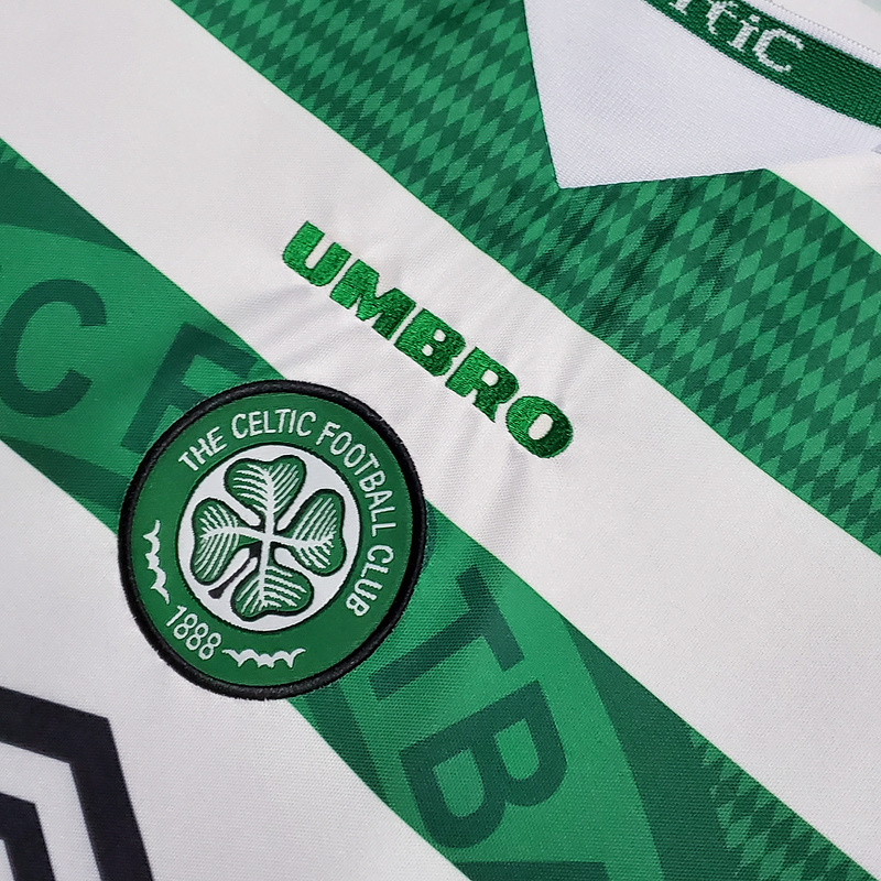Camisa Celtic 1998/1999 - Retrô Umbro - Verde e Branca