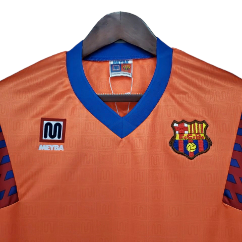 Camisa Barcelona 1989/1992 - Retrô Meyba - Laranja