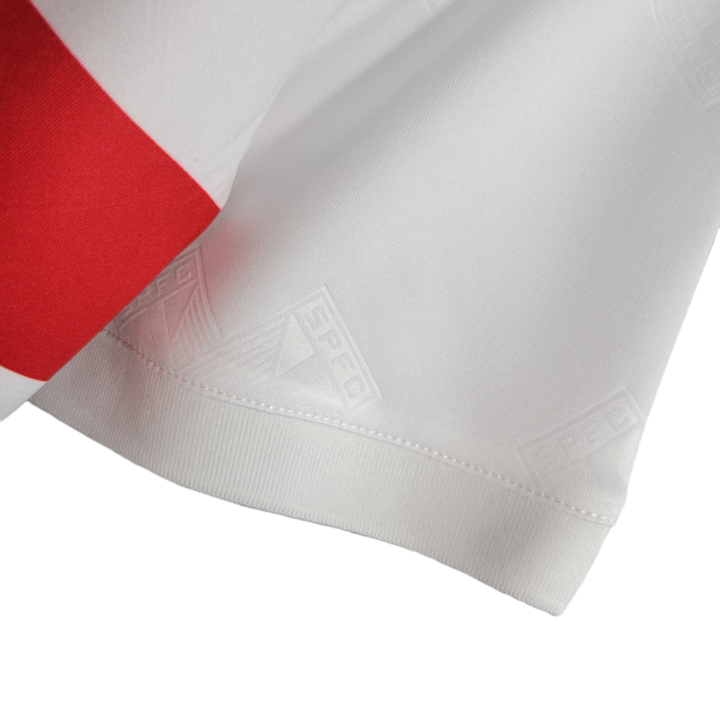 Camisa São Paulo I 1993/1994 - Retrô Penalty - Branca com detalhes em vermelho e preto
