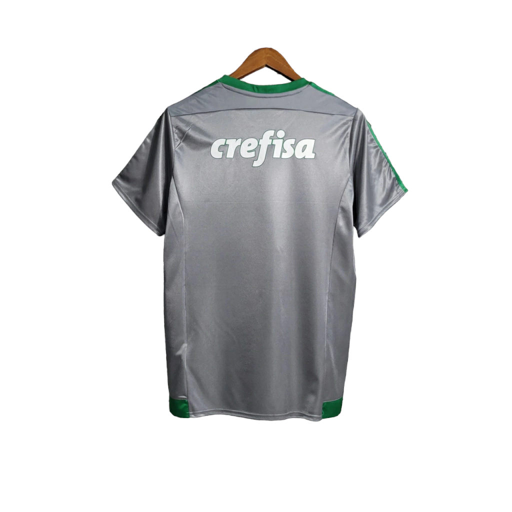 Camisa Palmeiras III 2015 - Retrô Puma - Cinza com detalhes em verde