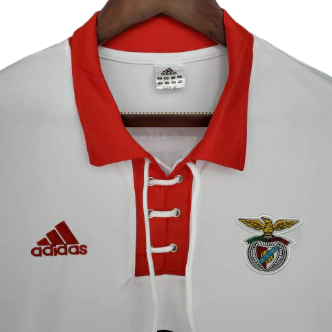 Camisa Benfica 2004/2005 - Retrô Adidas - Branca com detalhes em vermelho