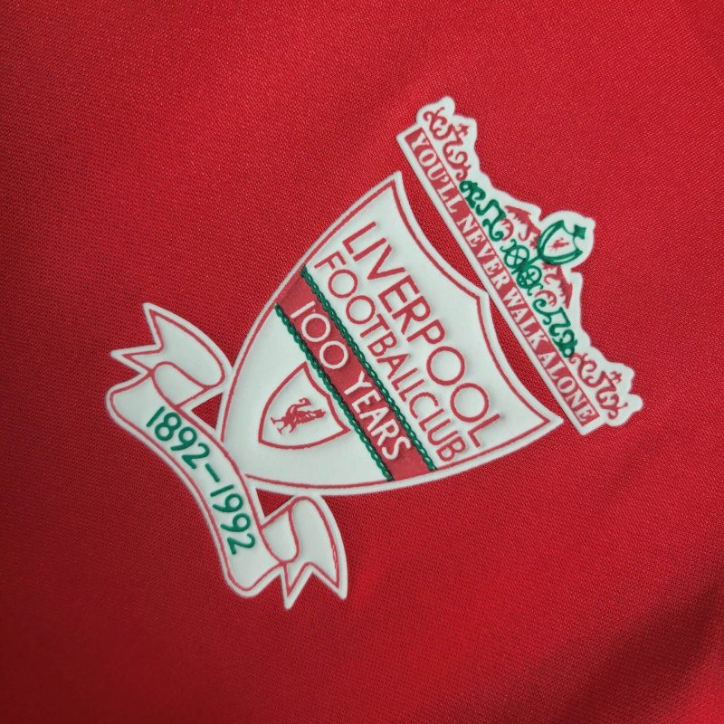 Camisa Liverpool 1992/1993 - Retrô Adidas - Vermelha com detalhes em branco