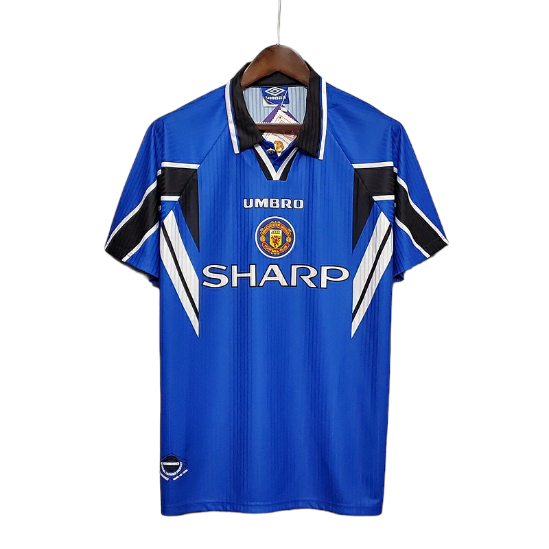 Camisa Manchester United 1996/1997 - Retrô Umbro - Azul