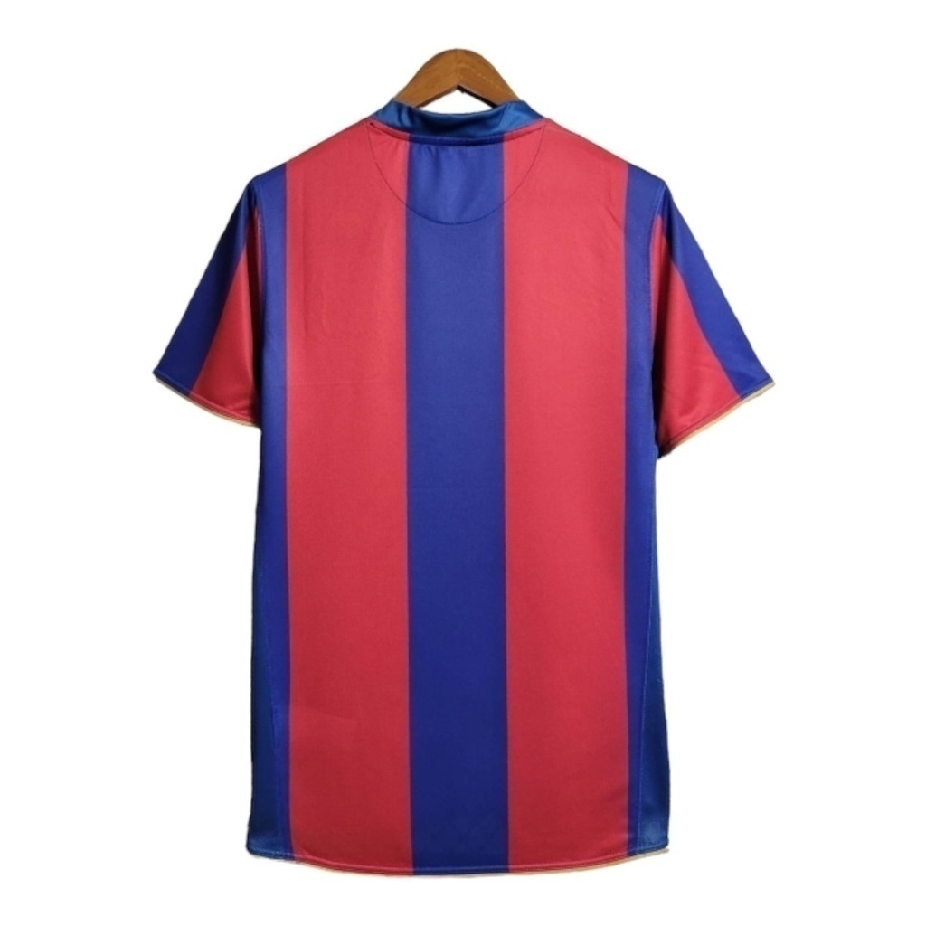 Camisa Barcelona I 2007/2008 - Retrô Nike - Vermelha e azul