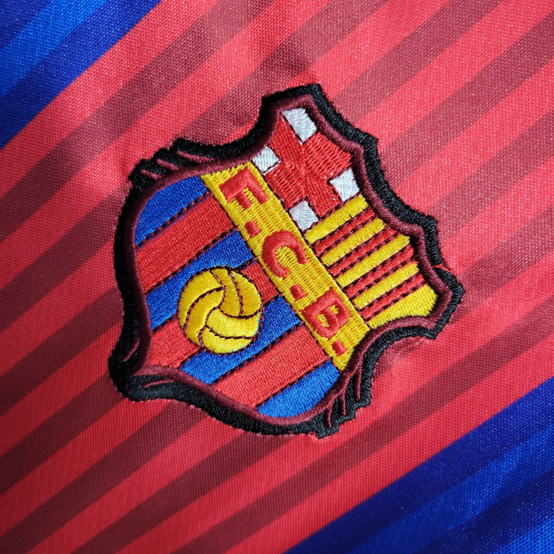 Camisa Barcelona I 1992 - Retrô Meyba - Azul e vermelha