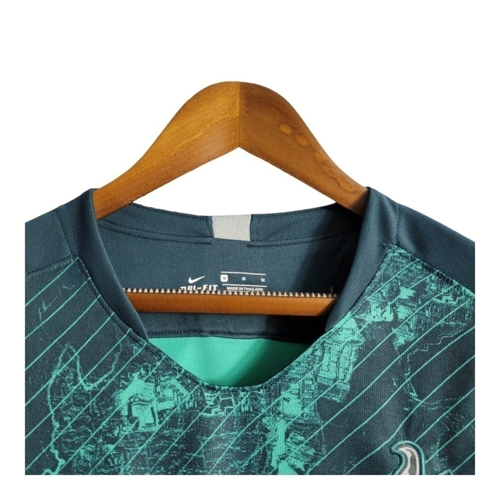 Camisa Tottenham II 2018/2019 - Retrô Nike - Verde com detalhes em verde claro