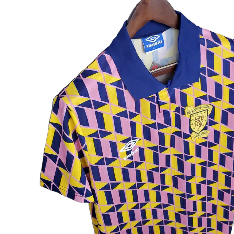 Camisa Seleção da Escócia 1988/1989 - Retrô Umbro - Amarela