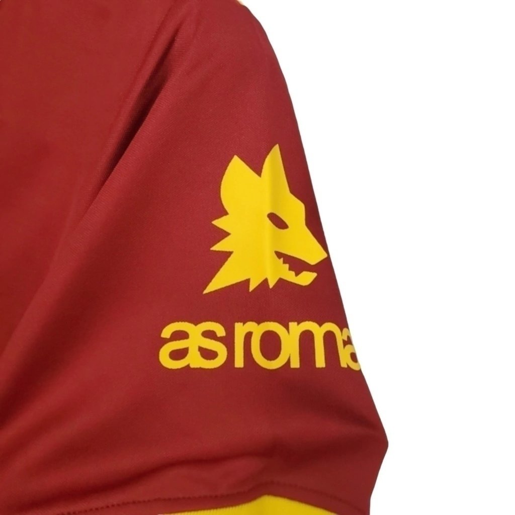 Camisa Roma I 1991/1992 - Retrô Adidas - Vermelha com detalhes em amarelo