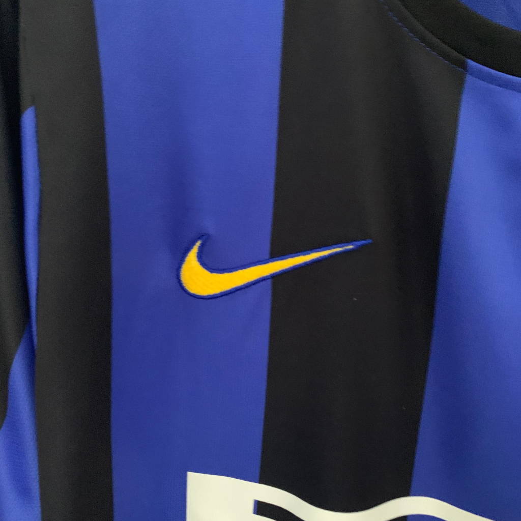 Camisa Inter de Milão I 1999/2000 - Retrô Nike - Azul e preta