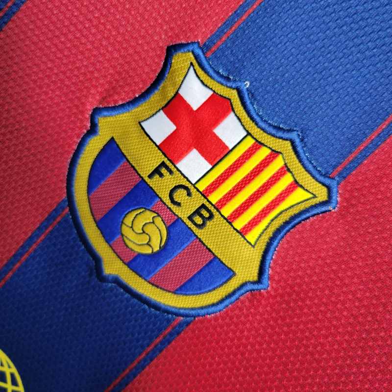 Camisa Barcelona I 2009/2010 - Retrô Nike - Vermelha e azul