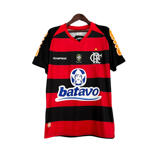 Camisa Flamengo 2010 - Retrô Olympikus - Vermelha e Preta