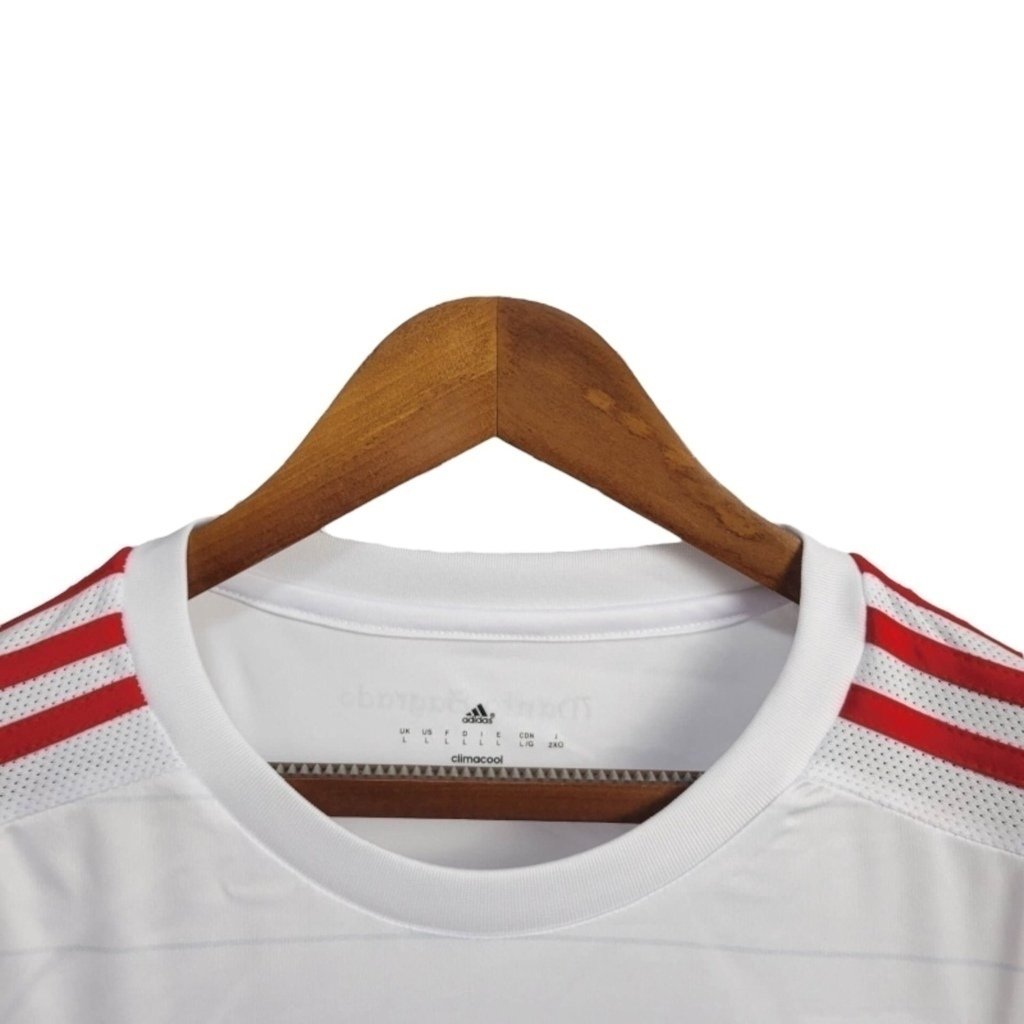 Camisa Flamengo II 2015/2016 - Retrô Adidas - Branca com detalhes em vermelho