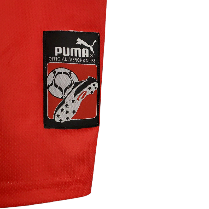 Camisa Seleção de Marrocos 1998 - Retrô Puma - Vermelha e Verde