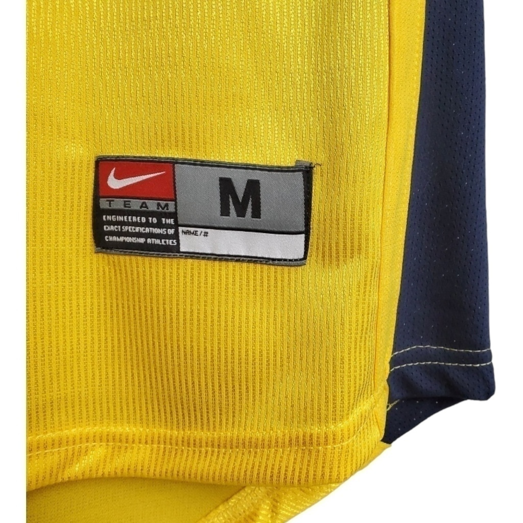 Camisa Arsenal II 1999/2000 - Retrô Nike - Amarela com detalhes em azul