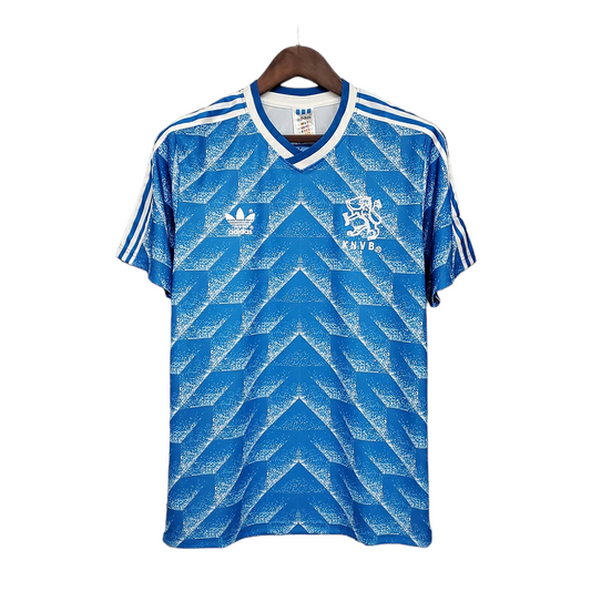 Camisa Seleção da Holanda II 1988 - Retrô Adidas - Azul