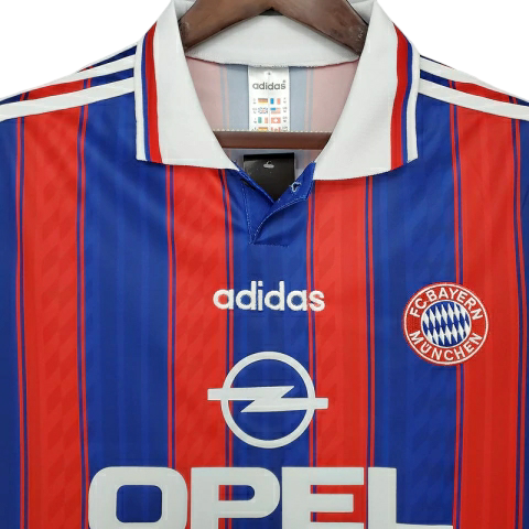 Camisa Bayern Munich 1995/1997 - Retrô Adidas - Azul e vermelha