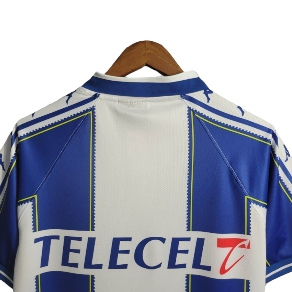 Camisa FC Porto I 1997/1999 - Retrô Kappa - Branca com detalhes em azul