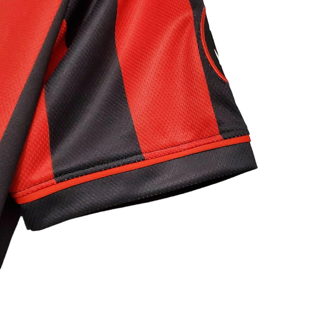 Camisa AC Milan 1996/1997 - Retrô Lotto - Vermelha e preta