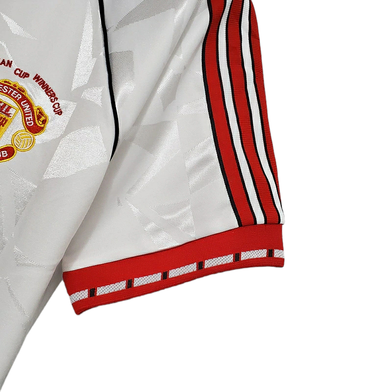 Camisa Manchester United 1991 - Retrô Adidas - Branca