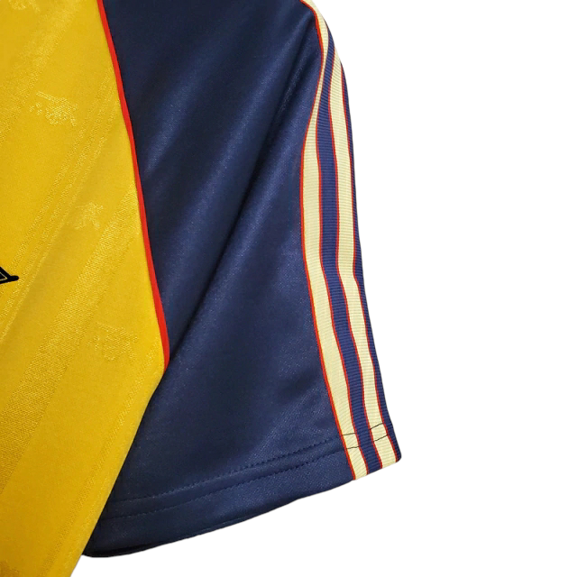 Camisa Arsenal 1989/1991 - Retrô Adidas - Amarela com detalhes em azul