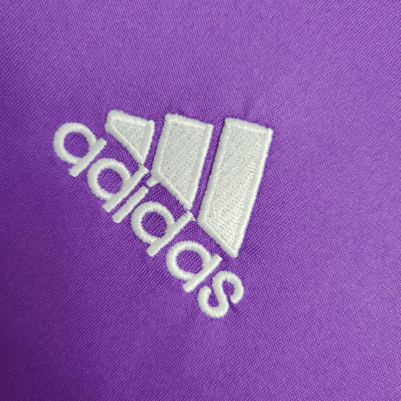 Camisa Real Madrid II 2016/2017 Manga Longa - Retrô Adidas - Roxa com detalhes em branca