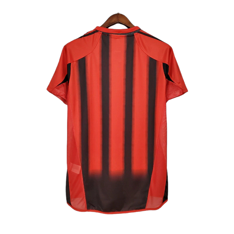 Camisa AC Milan 2004/2005 - Retrô Adidas - Vermelha e Preta