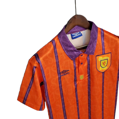 Camisa Seleção da Escócia 1994 - Retrô Umbro - Laranja
