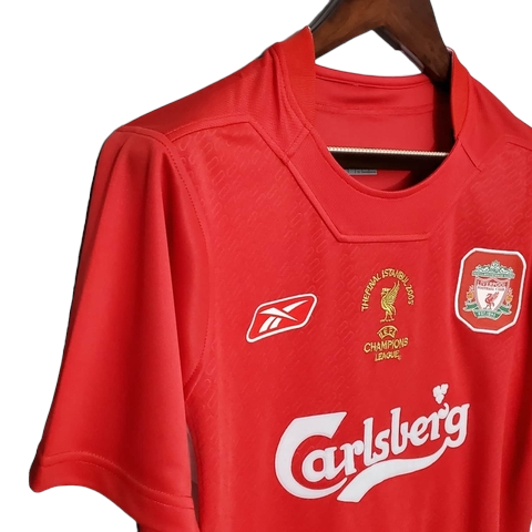 Camisa Liverpool I 2005 - Retrô Reebok - Vermelha