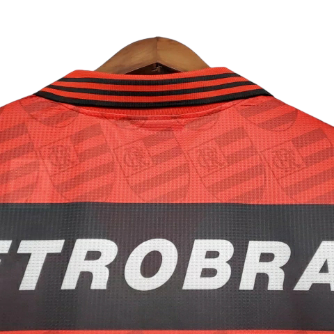 Camisa Flamengo I 1995 - Retrô Umbro - Vermelha e Preta