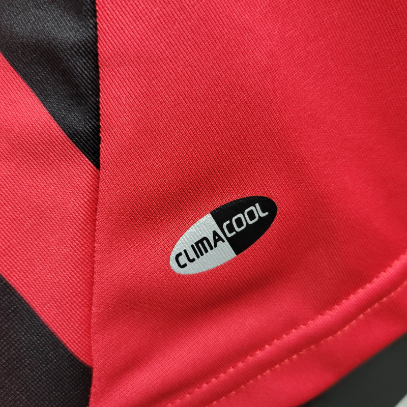 Camisa AC Milan I 2007/2008 - Retrô Adidas - Vermelha e preta