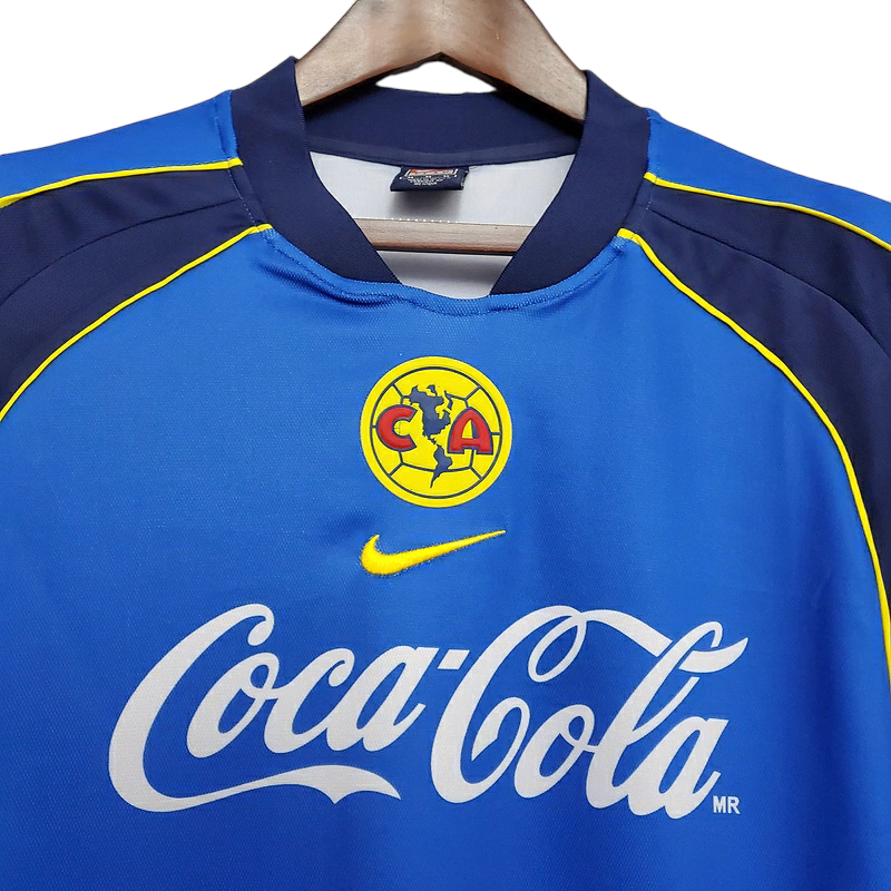 Camisa América-MEX II 2001/2002 - Retrô Nike - Azul