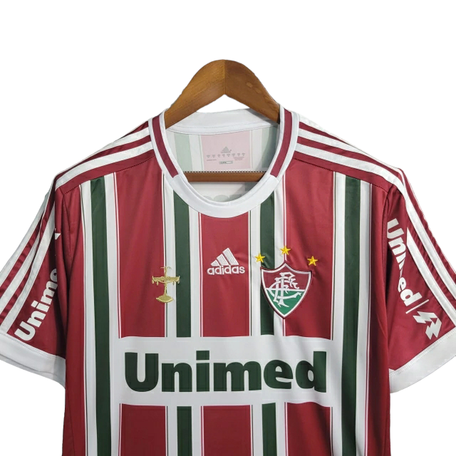 Camisa Fluminense I 2012 - Retrô Adidas - Tricolor Unimed