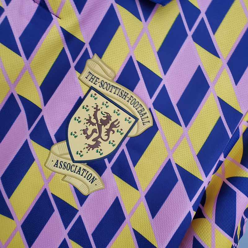 Camisa Seleção da Escócia 1988/1989 - Retrô Umbro - Amarela