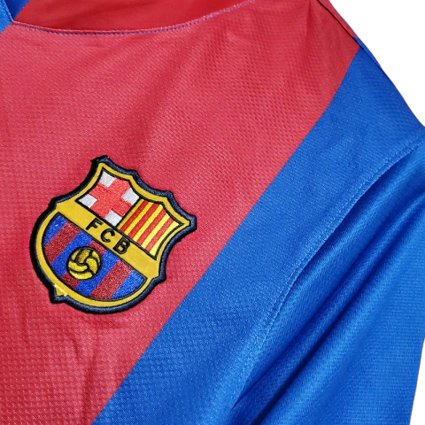 Camisa Barcelona 2006/2007 - Retrô Nike - Azul e Grená
