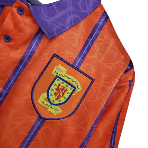 Camisa Seleção da Escócia 1994 - Retrô Umbro - Laranja