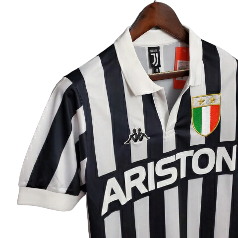 Camisa Juventus 1984/1985 - Retrô Kappa - Preta e branca