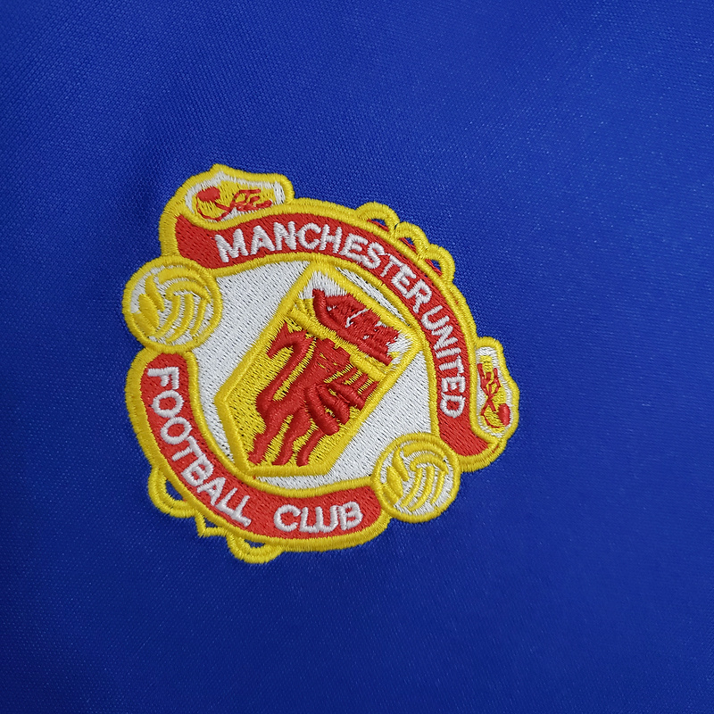 Camisa Manchester United 1985/1986 - Retrô Adidas - Azul