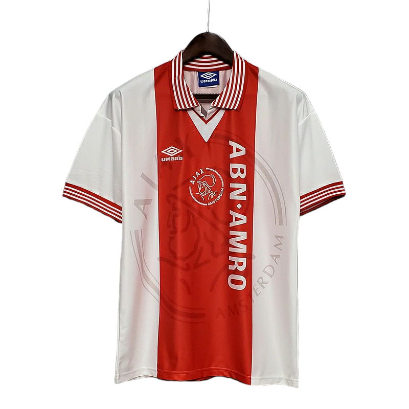 Camisa Ajax I 1995/1996 - Retrô Umbro - Vermelha e Branca