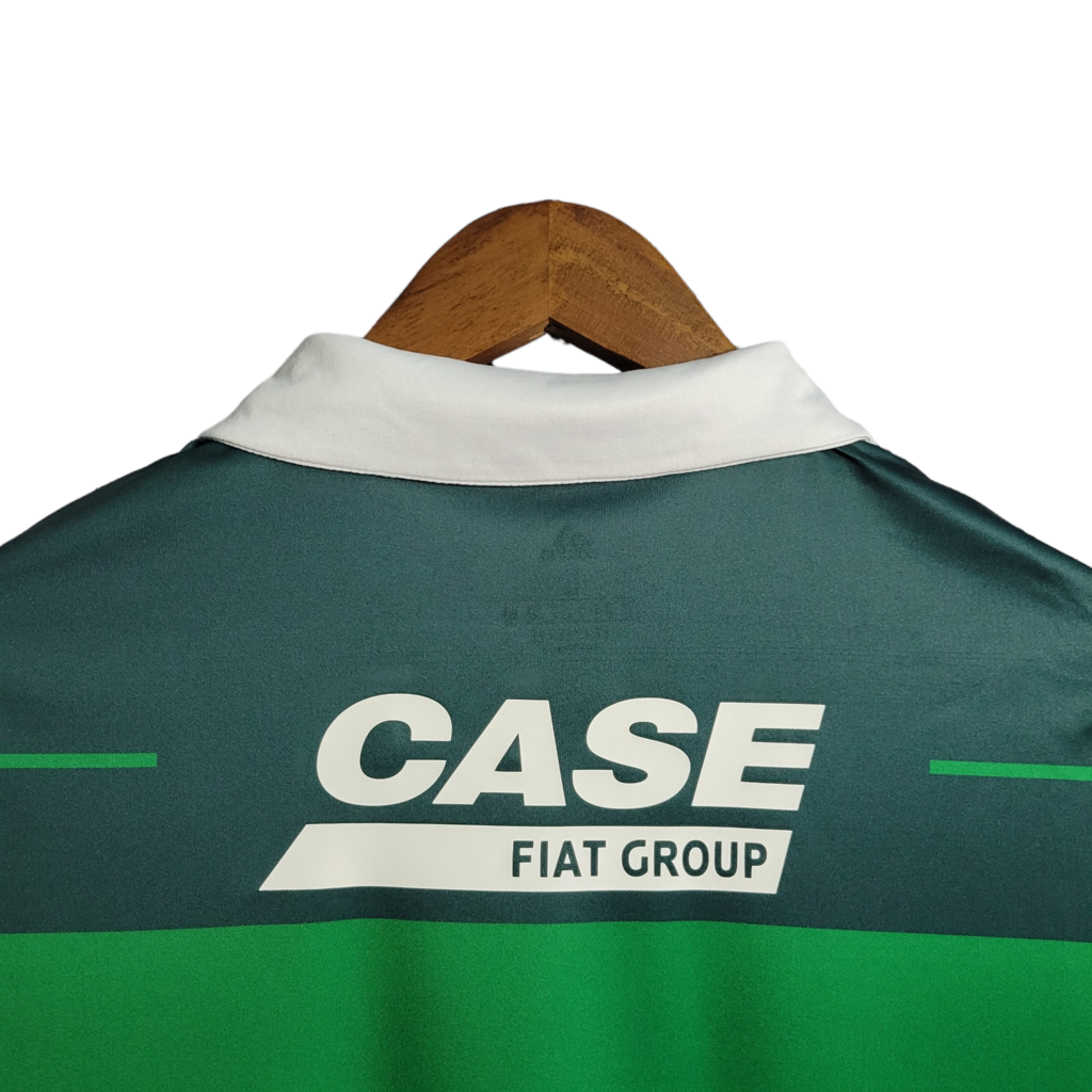 Camisa Palmeiras I 2010/2011 - Retrô Adidas - Verde com listras em branco e verde escuro