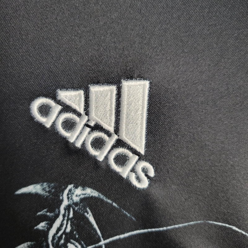 Camisa Real Madrid 2014 - Retrô Adidas - Preta com detalhes em branco