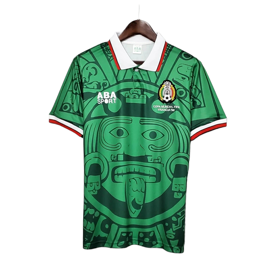 Camisa Seleção do México 1998 - Retrô Aba Sport - Verde