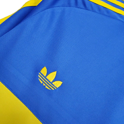 Camisa Boca Juniors 1981 - Retrô Adidas - Azul com detalhes em amarelo